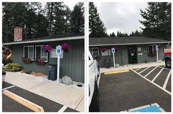 a view of outdoor space and deck