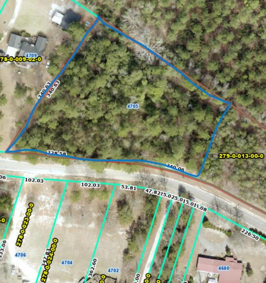 4705 Rollins Road Augusta, GA 30906 - Photo 2 of 3 GIS Screenshot Tract 1A