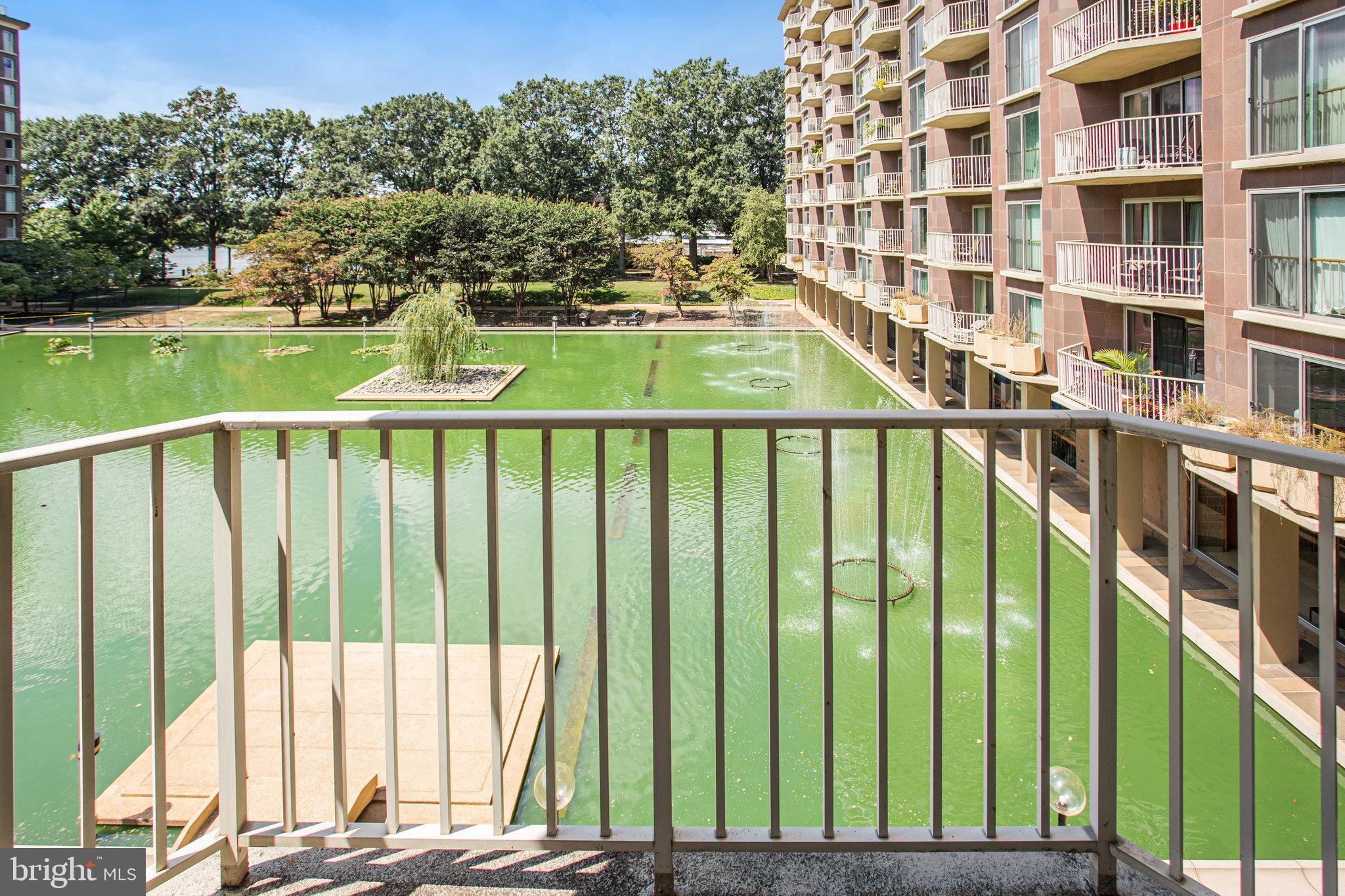 510 N Street Southwest, Unit N217 Washington, DC 20024 - Photo 17 of 19 a view of a balcony with lake view