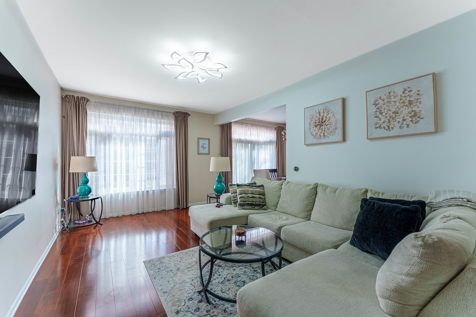 1748 Windward Avenue Naperville, IL 60563 - Photo 3 of 23 a living room with furniture and wooden floor
