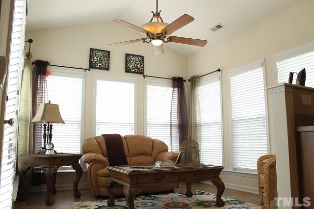 817 Stackhurst Way Wake Forest, NC 27587 - Photo 6 of 23 Optional Sunroom will be one of your favorite rooms! Flexible space can be used any way to best suit your needs! Custom remote control ceiling fan, and 2-inch wood blinds, too.