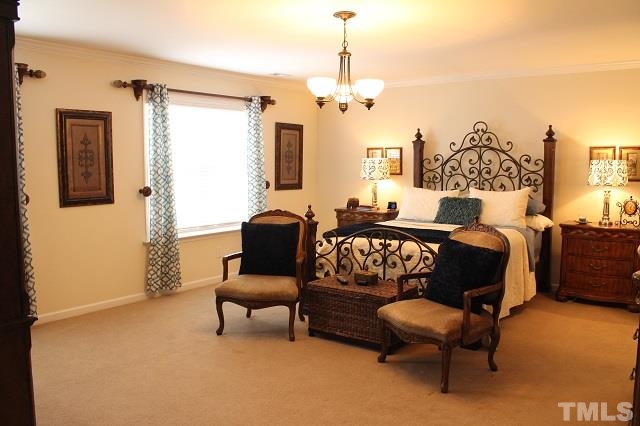 817 Stackhurst Way Wake Forest, NC 27587 - Photo 7 of 23 Spacious, but cozy Master Bedroom. Upgraded carpet and pad throughout, as well as 2 inch wood blinds.