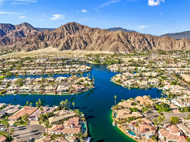a view of a lake with a mountain