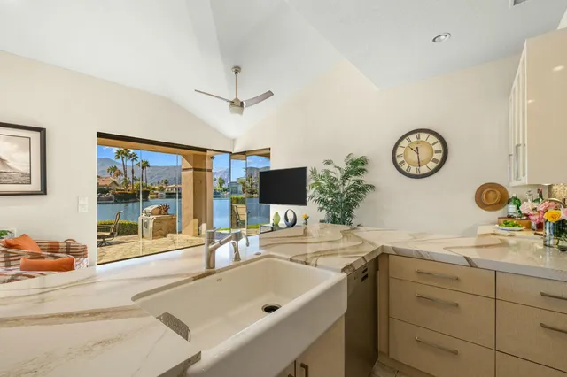 a very nice looking room with a large window