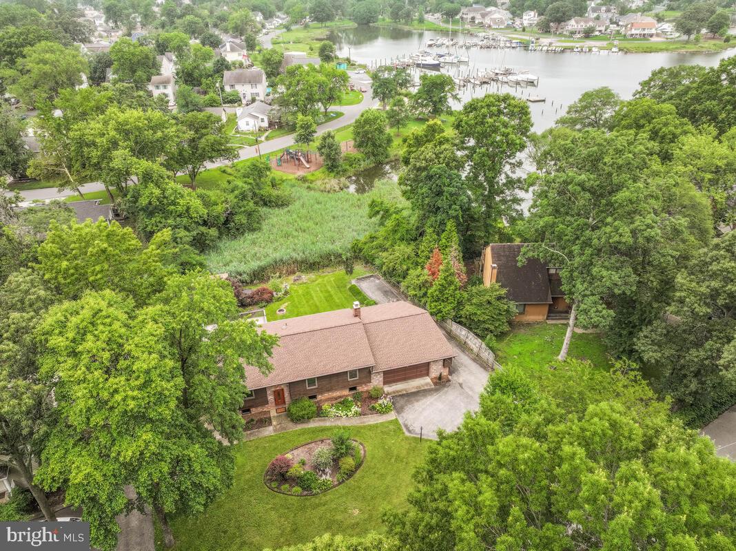 1428 Oak Bluff Road Edgewater, MD 21037 - Photo 41 of 43 an aerial view of house with yard swimming pool and outdoor seating