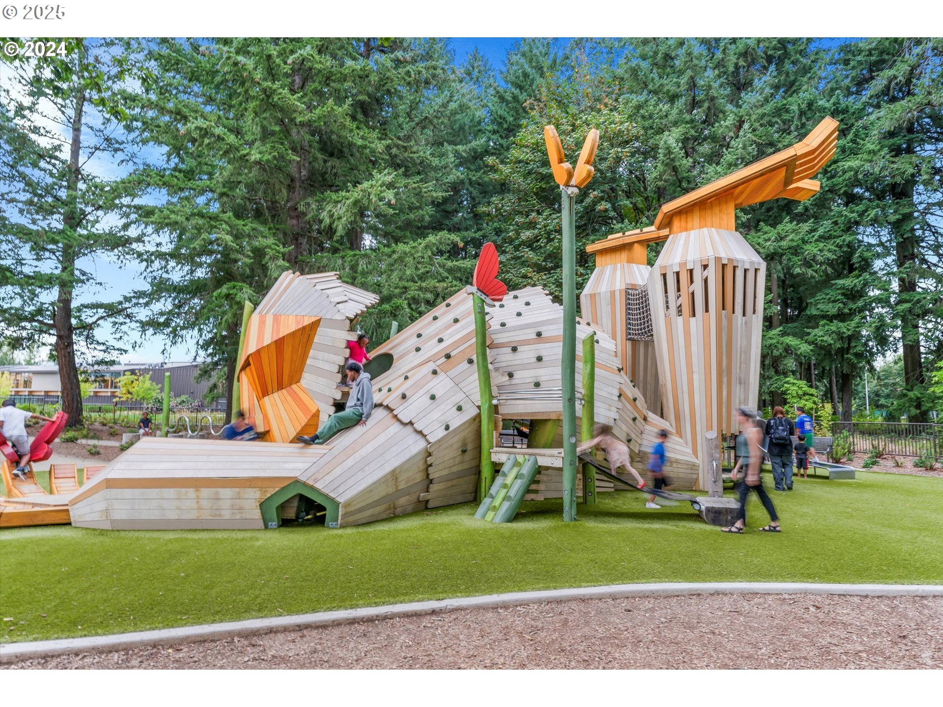 24995 West Baseline Road Hillsboro, OR 97123 - Photo 4 of 7 a childrens park with lots of swings and slides