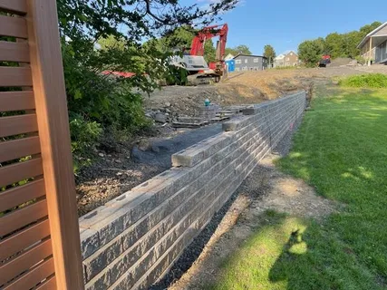 a view of a backyard of a house