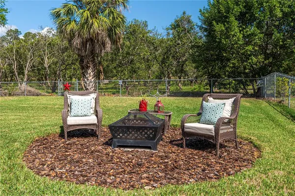 an aerial view of a houses with outdoor space