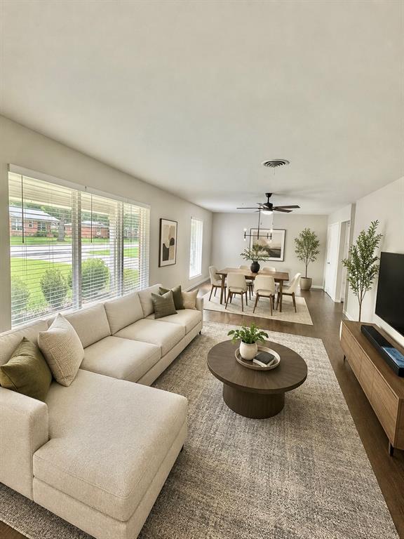 306 Line Drive Gainesville, TX 76240 - Photo 2 of 20 Virtually Staged Living Area and dining