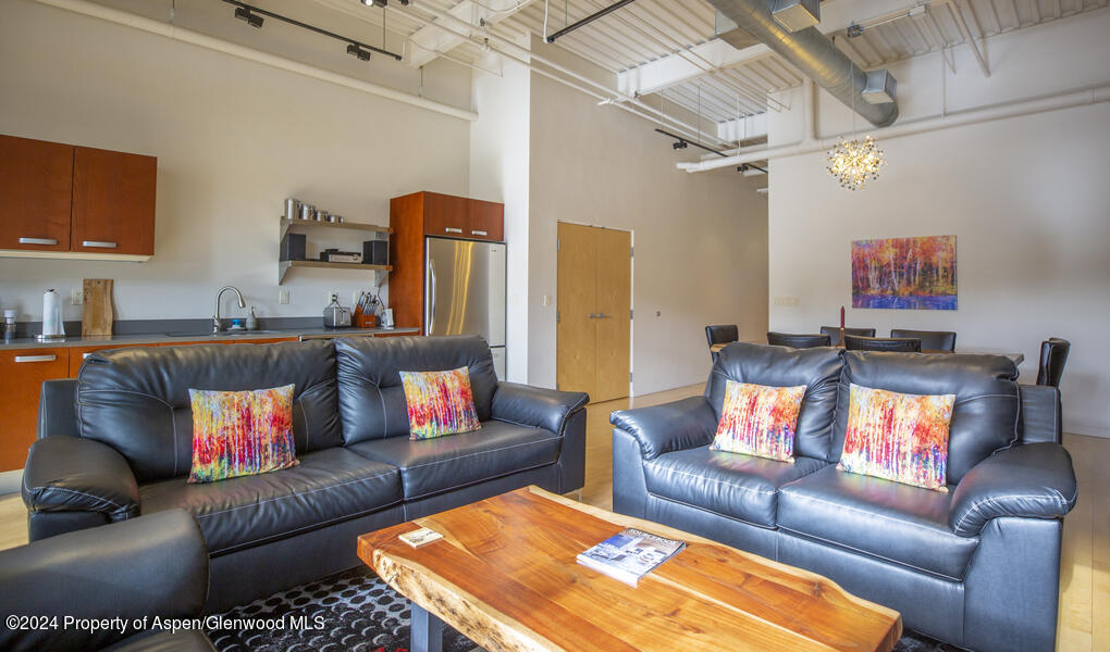 231 Robinson Street, Unit 330 Basalt, CO 81621 - Photo 4 of 45 a living room with furniture and a couch