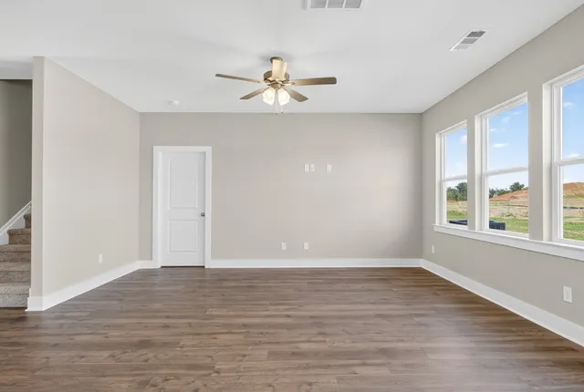 a view of an empty room