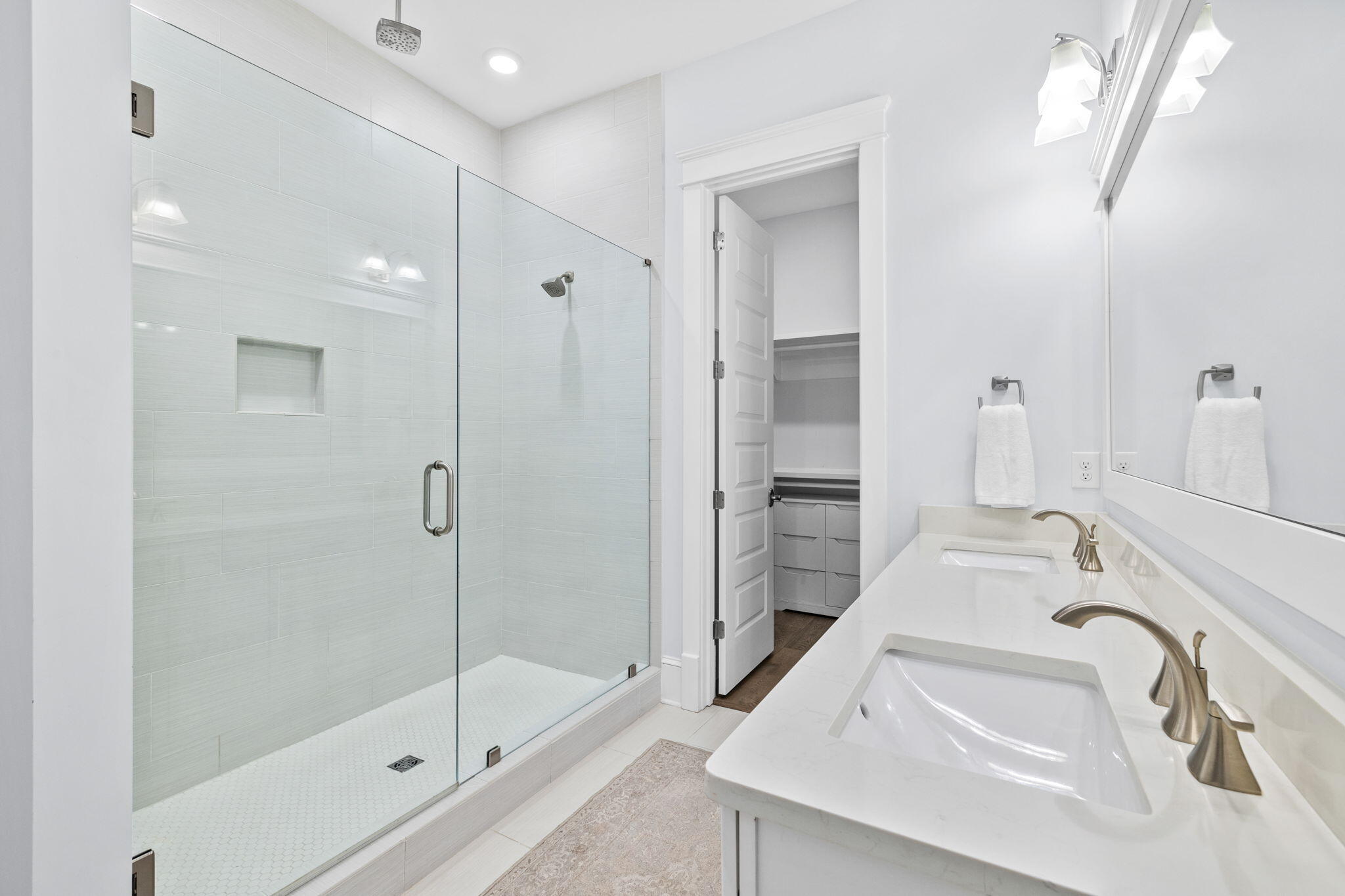 27 Siasconset Ln Inlet Beach Inlet Beach, FL 32461 - Photo 21 of 63 a bathroom with a sink and a mirror