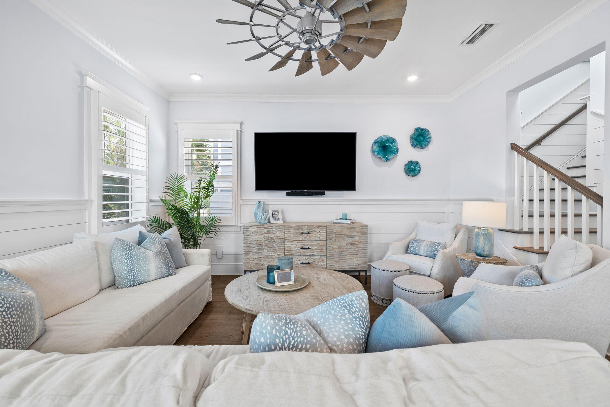 27 Siasconset Ln Inlet Beach Inlet Beach, FL 32461 - Photo 10 of 63 a living room with furniture and a flat screen tv
