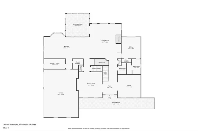 $1,175,000 | 260 Old Hickory Road, Woodstock, GA 30188