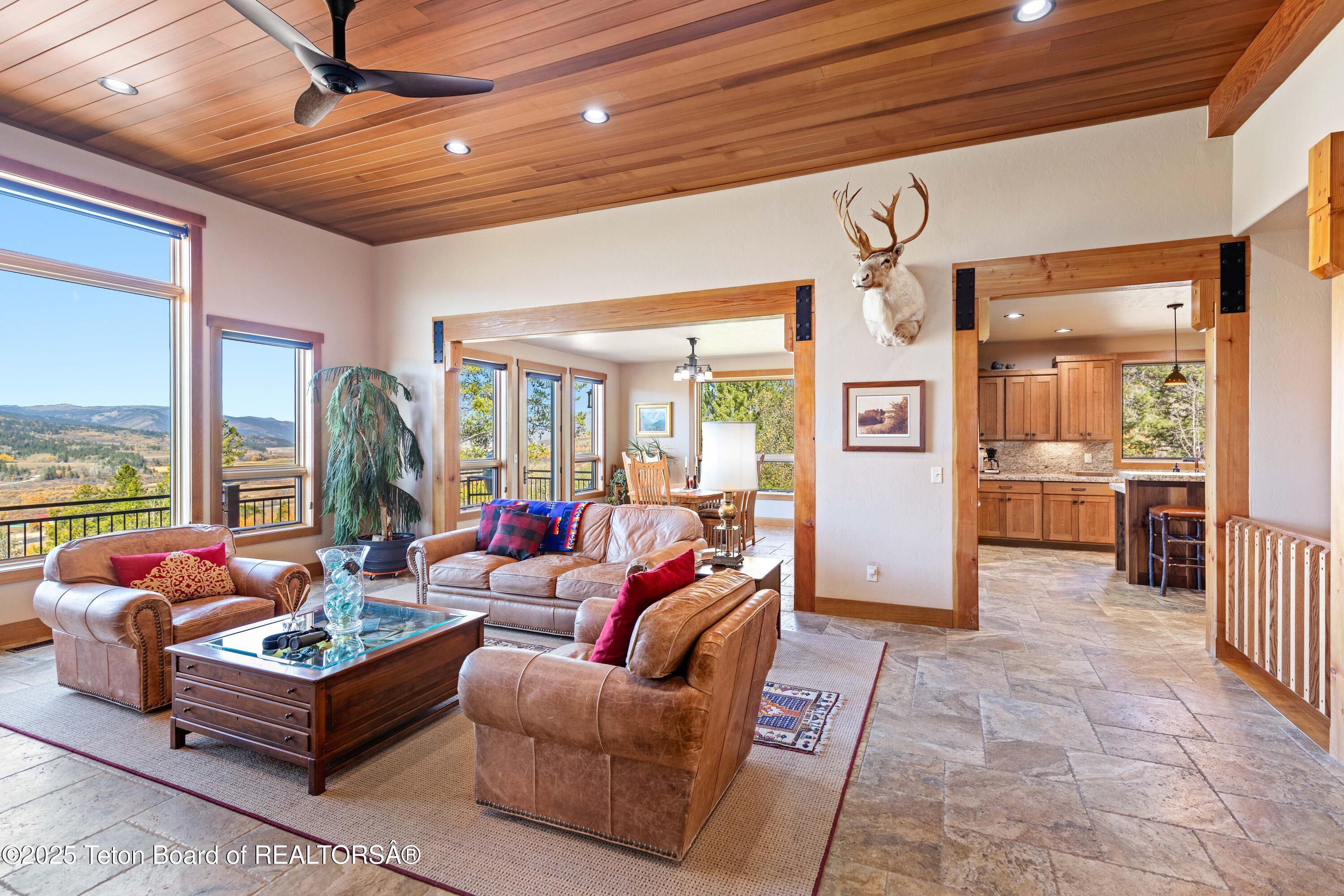 374 Upper Ridge Road Alpine, WY 83128 - Photo 32 of 80 374 Upper Ridge Rd Living Room