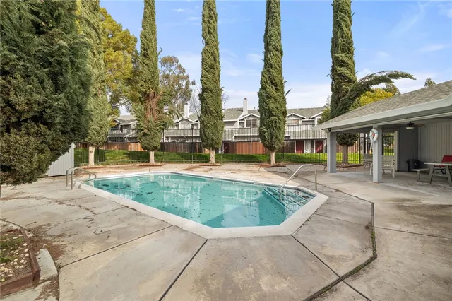 a view of outdoor space yard and swimming pool