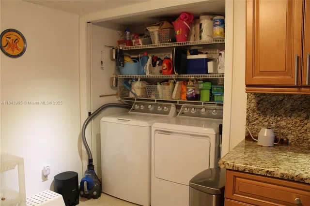 a view of outdoor space with deck and a garden
