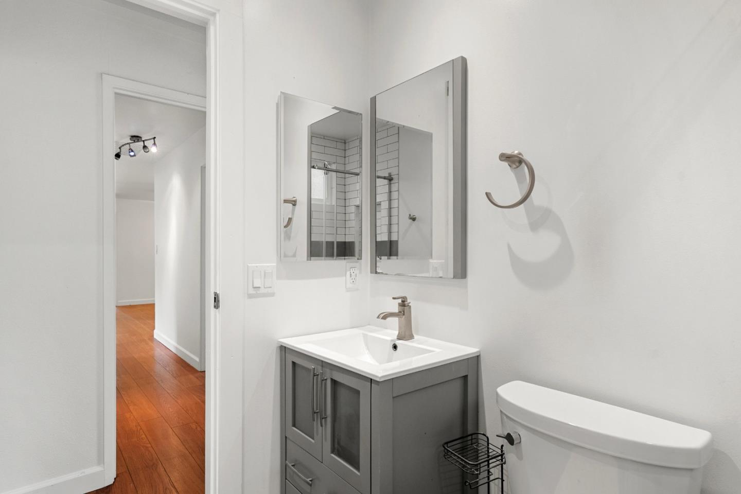 1091 Century Drive Napa, CA 94558 - Photo 36 of 53 a bathroom with a sink toilet and shower