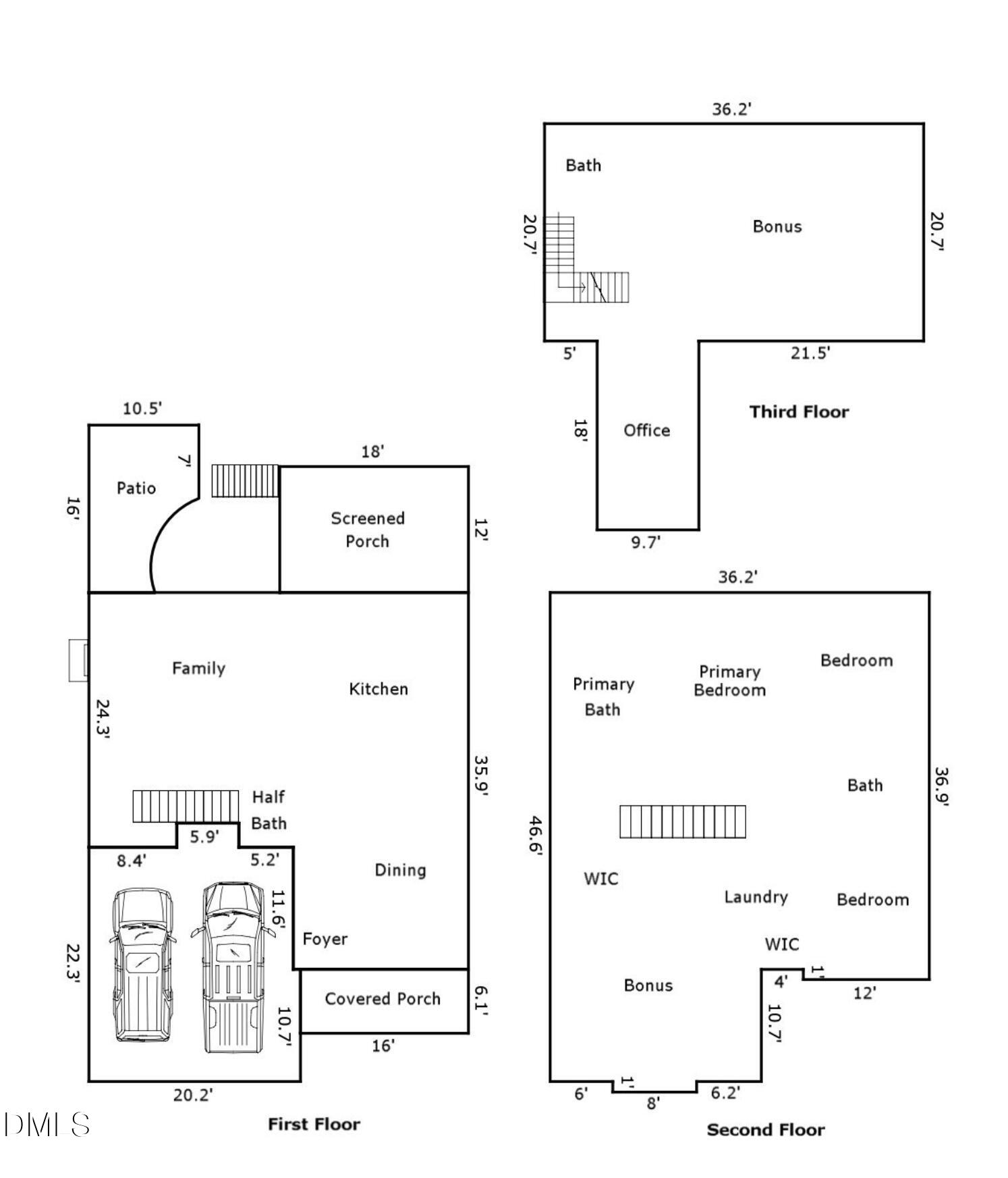 6209 Blanche Drive Raleigh, NC 27607 - Photo 78 of 78 Floor Plan