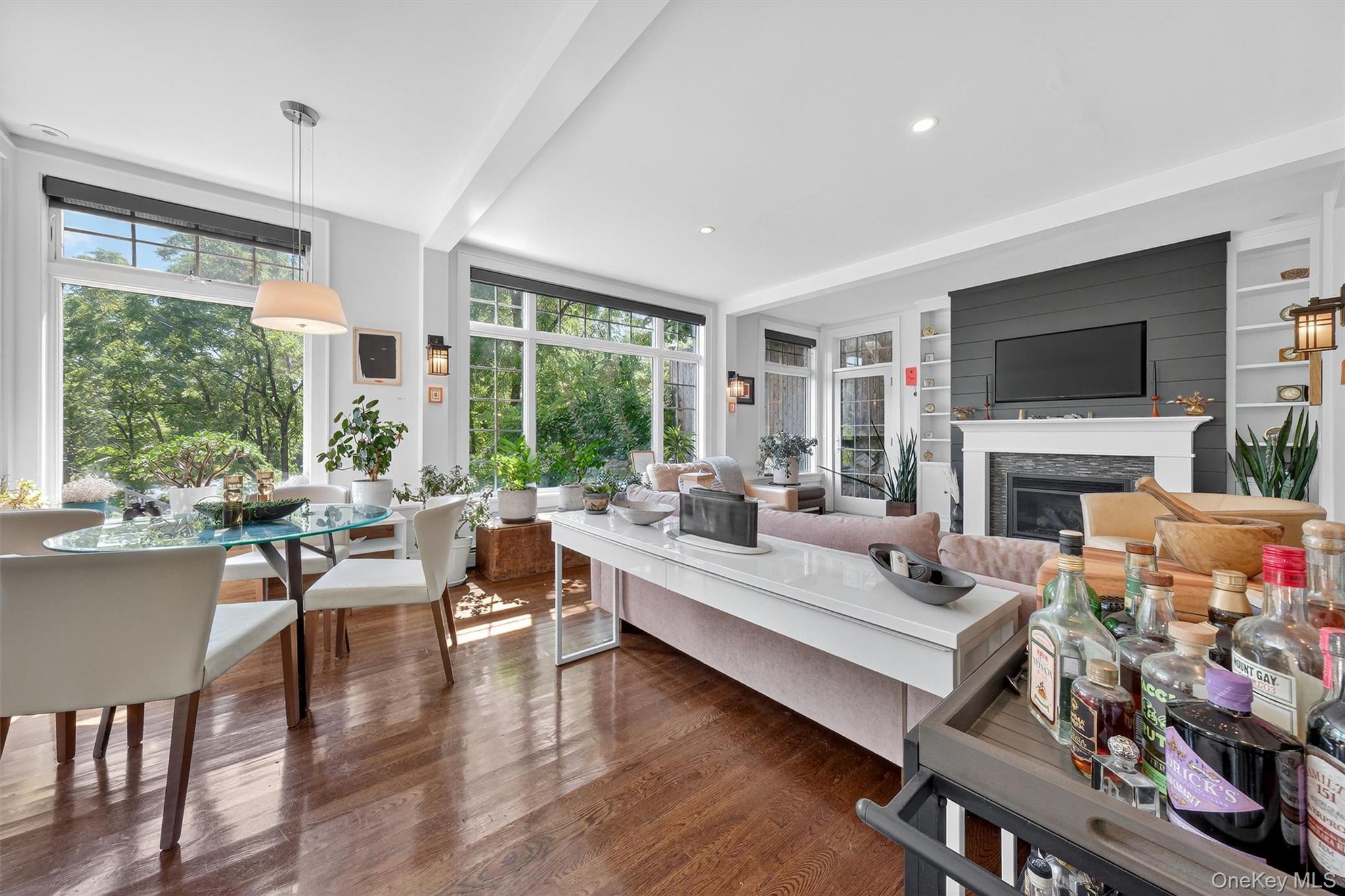669 Highway 213 Rosendale, NY 12472 - Photo 4 of 34 a living room with furniture fireplace and a large window