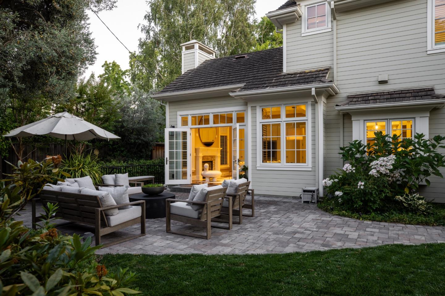 620 Windsor Drive Menlo Park, CA 94025 - Photo 18 of 18 a view of a house with backyard and sitting area