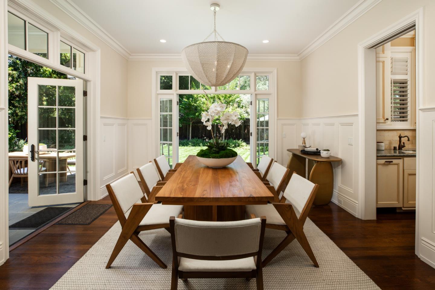620 Windsor Drive Menlo Park, CA 94025 - Photo 3 of 18 a view of a dining room with furniture window and wooden floor