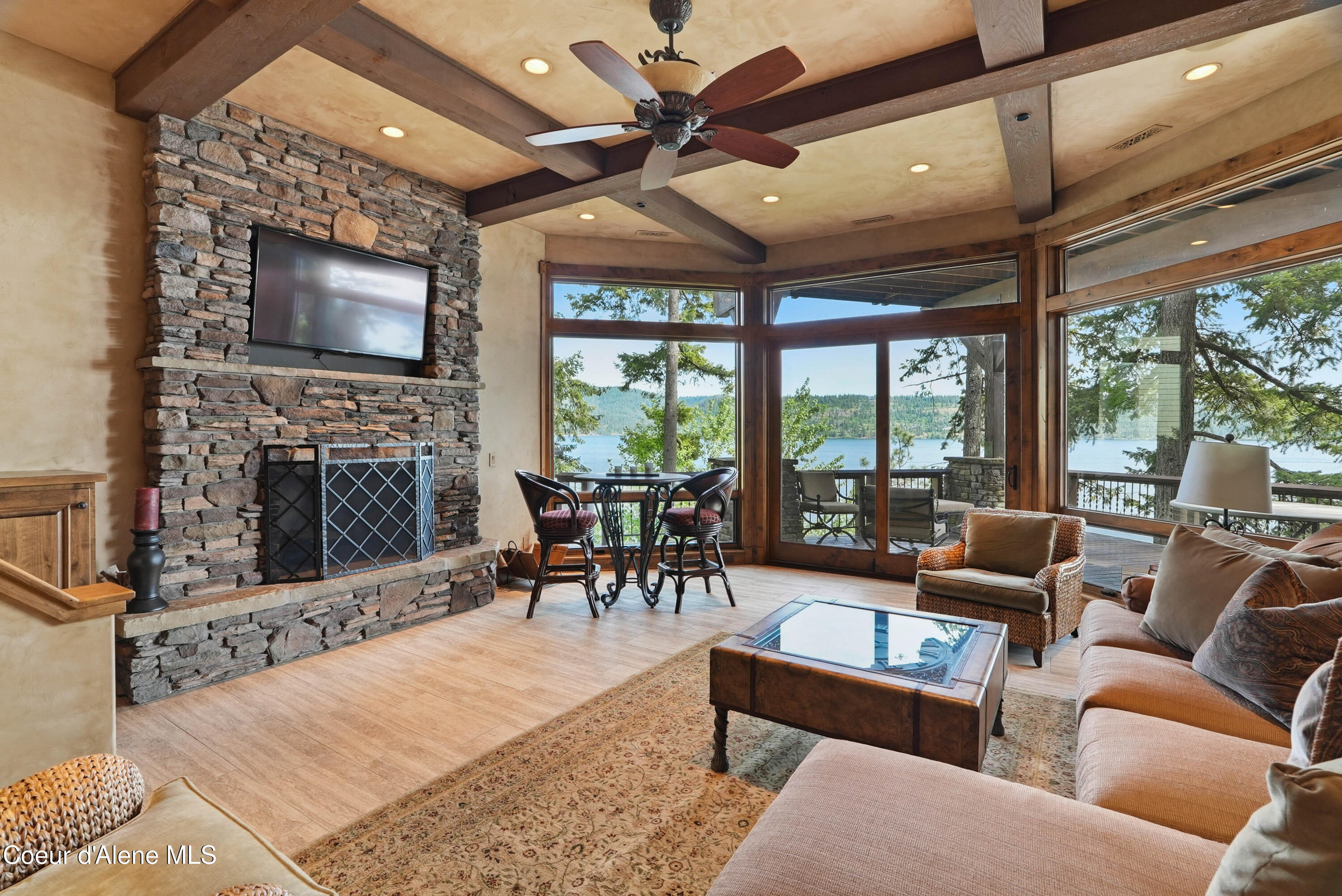7190 West Rockford Bay Road Coeur D'Alene, ID 83814 - Photo 59 of 95 Fireplace