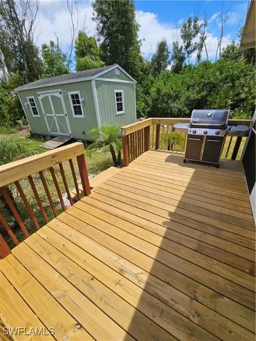 a view of workspace with wooden floor