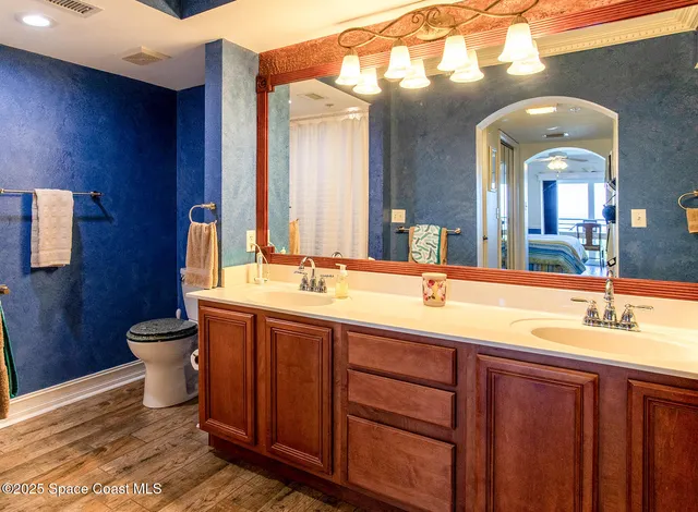 a view of a large building with a city view