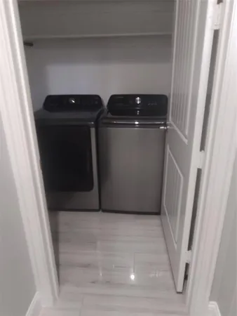 a view of washer and dryer