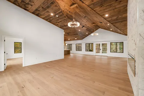 a view of pool and deck