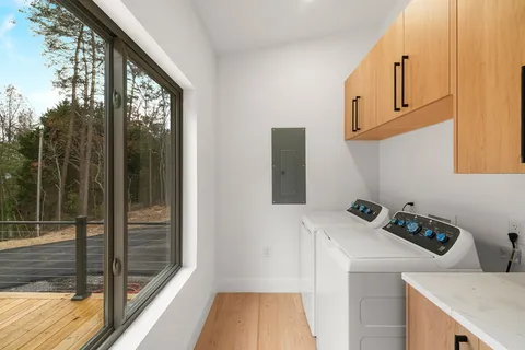 a room with storage and utility