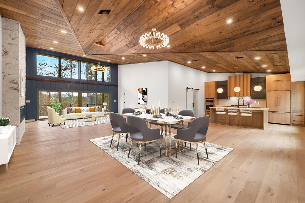 1713 Old Northcutt Road Ellijay, GA 30536 - Photo 44 of 45 a view of a dining room with furniture window and outside view