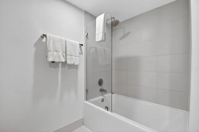 a view of a city skyline from a balcony