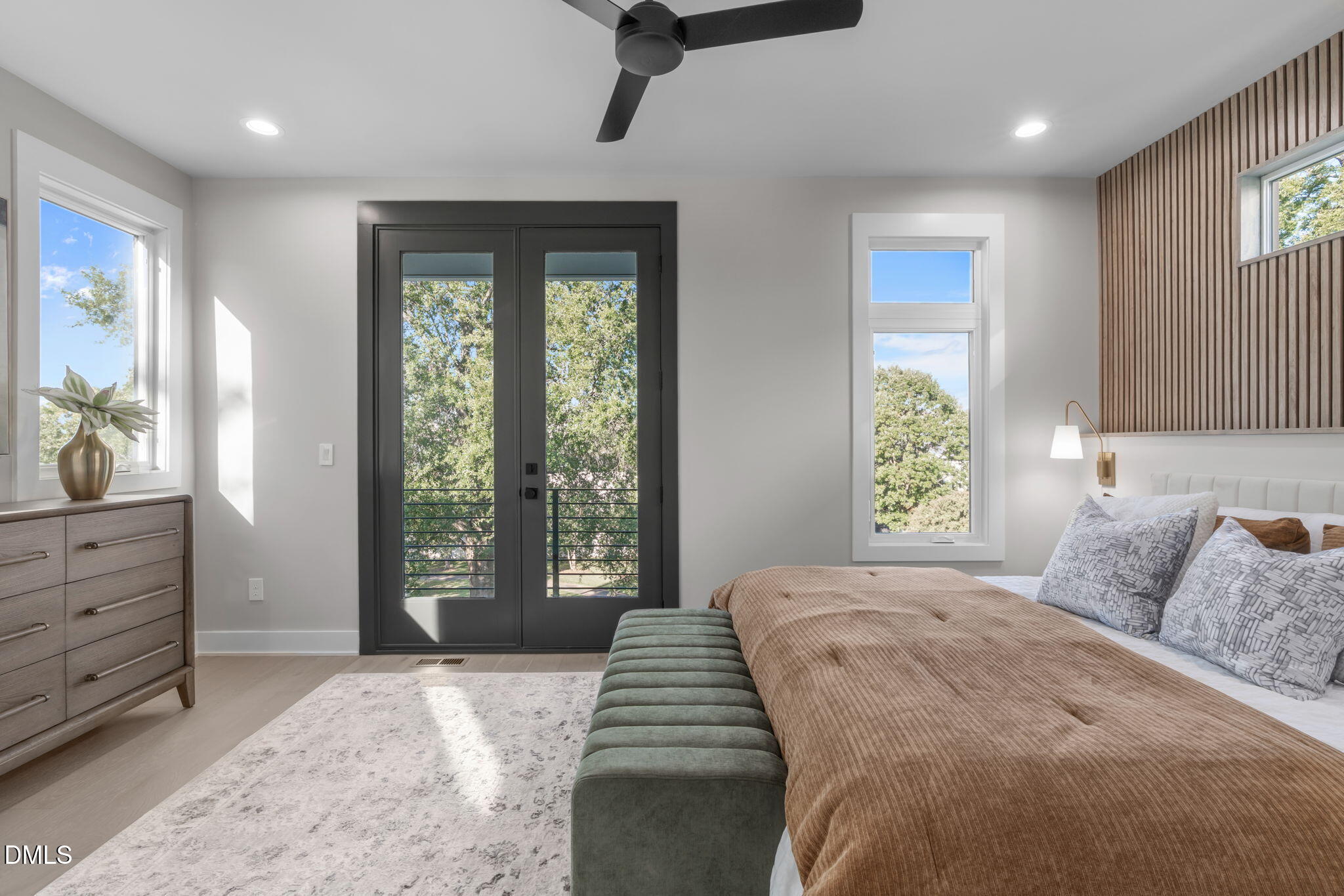 228 Woodsborough Place Raleigh, NC 27601 - Photo 24 of 59 a bedroom with a bed and a window