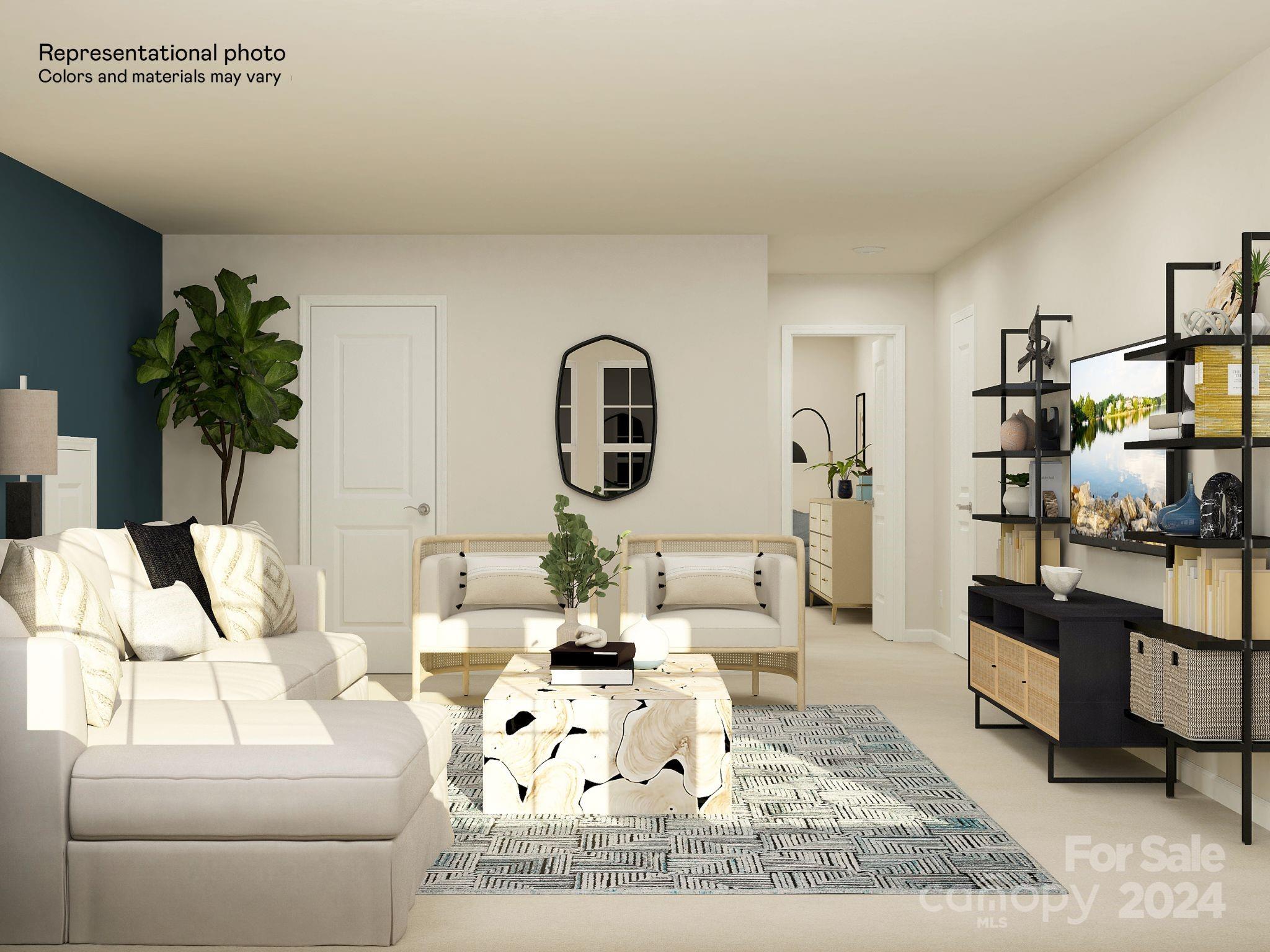 4463 Doyle Rdg Road Maiden, NC 28650 - Photo 13 of 13 a living room with furniture and a potted plant