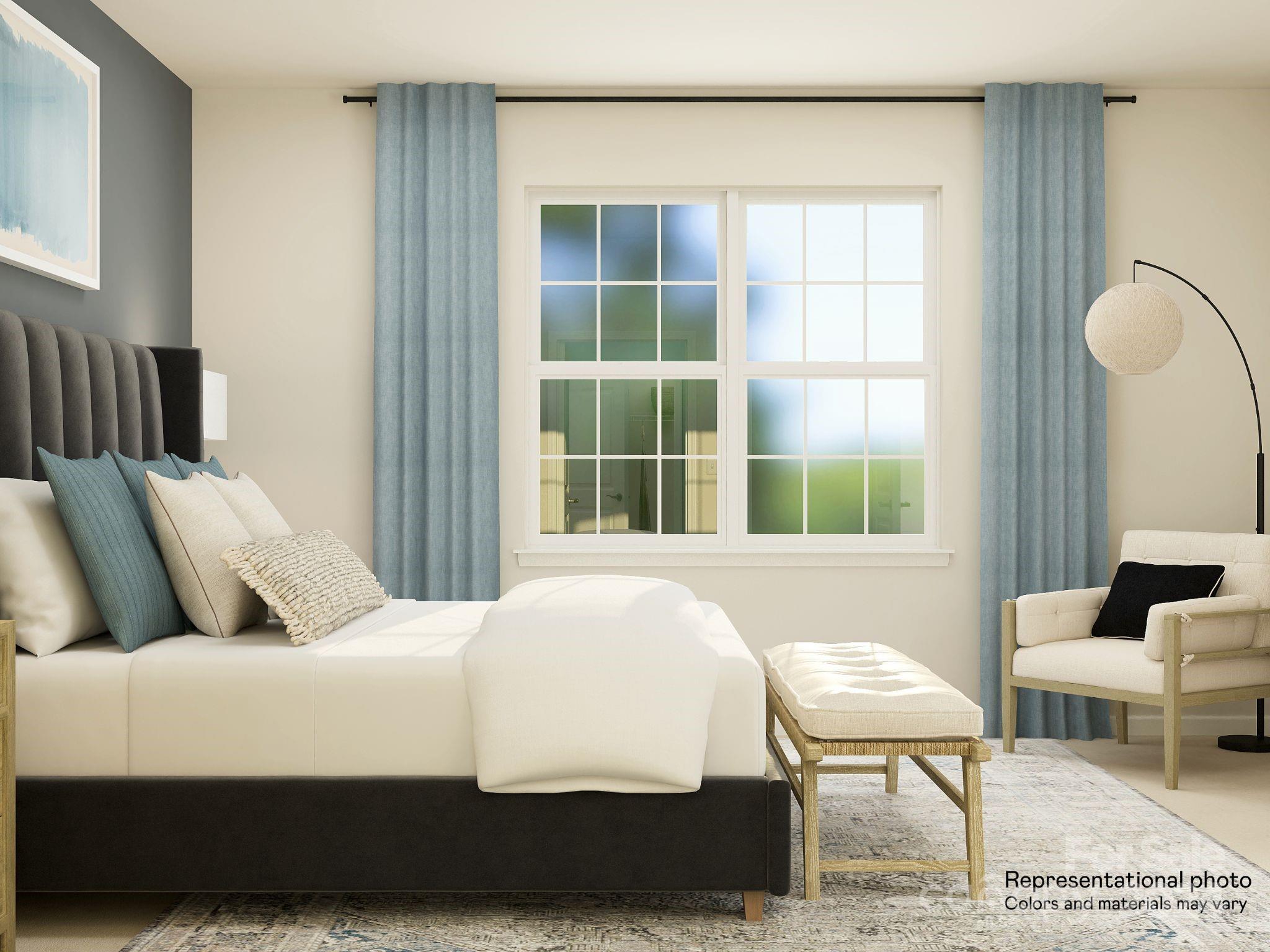 4463 Doyle Rdg Road Maiden, NC 28650 - Photo 7 of 13 a bedroom with a bed and a large window