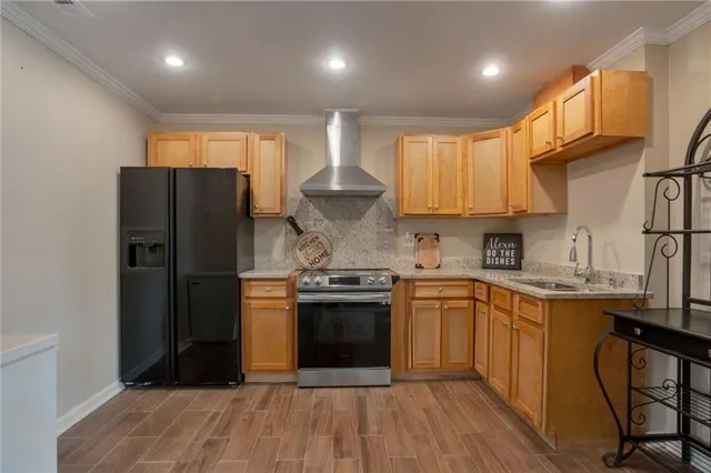 a room with furniture and a large window