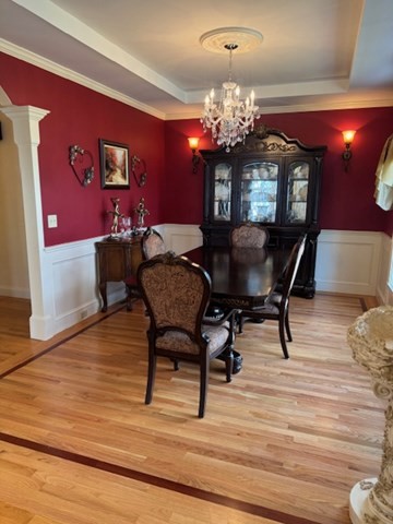 5 Gableview Lane Southwick, MA 01077 - Photo 13 of 31 a view of a dining room with furniture and chandelier