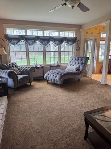 5 Gableview Lane Southwick, MA 01077 - Photo 19 of 31 a living room with furniture and a large window