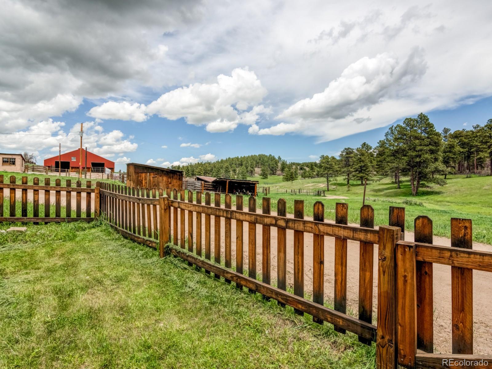 9695 Jones Road Franktown, CO 80116 - Photo 24 of 40 a view of a garden from a roof deck