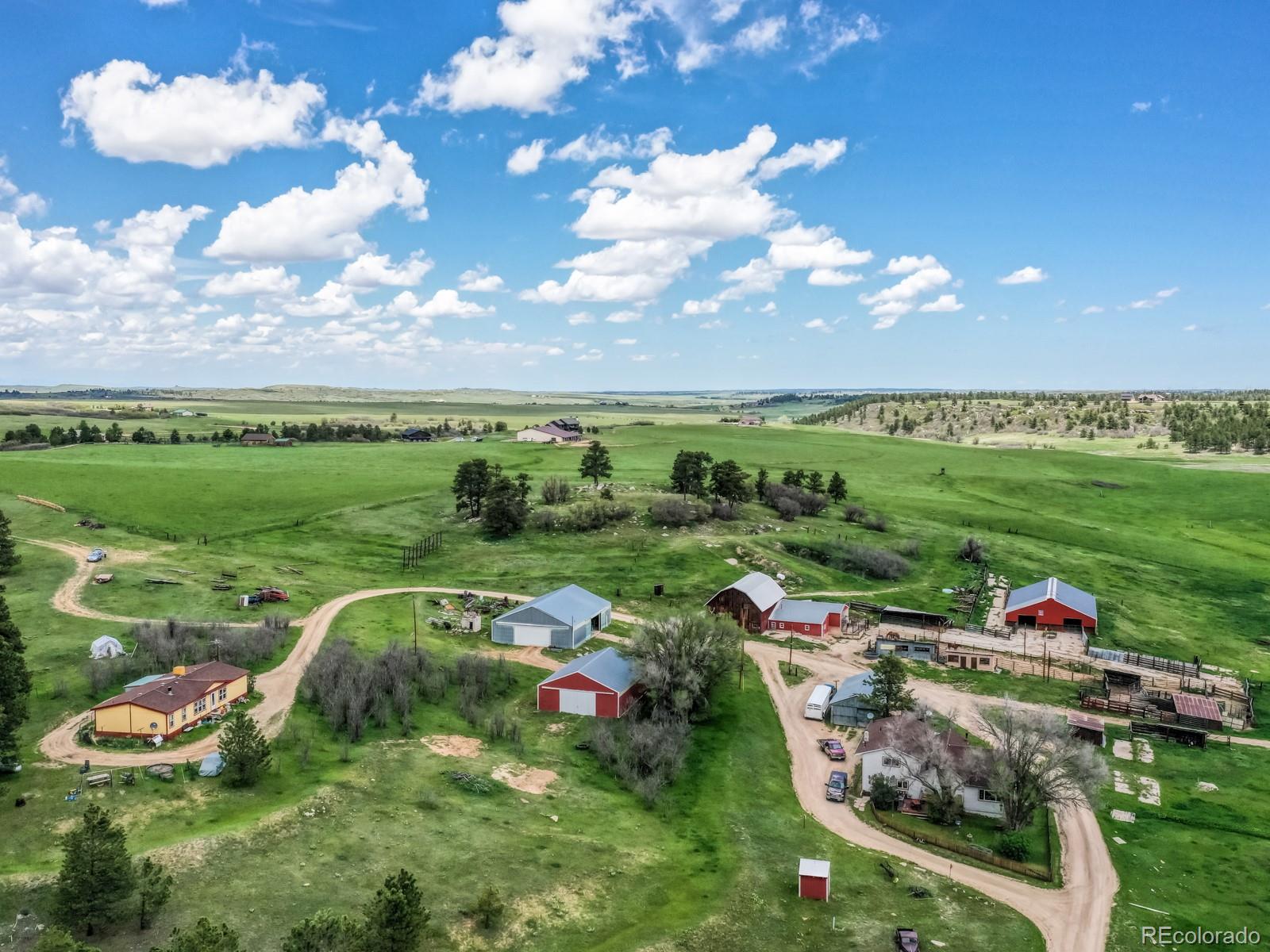 9695 Jones Road Franktown, CO 80116 - Photo 25 of 40 an aerial view of a golf course with outdoor space
