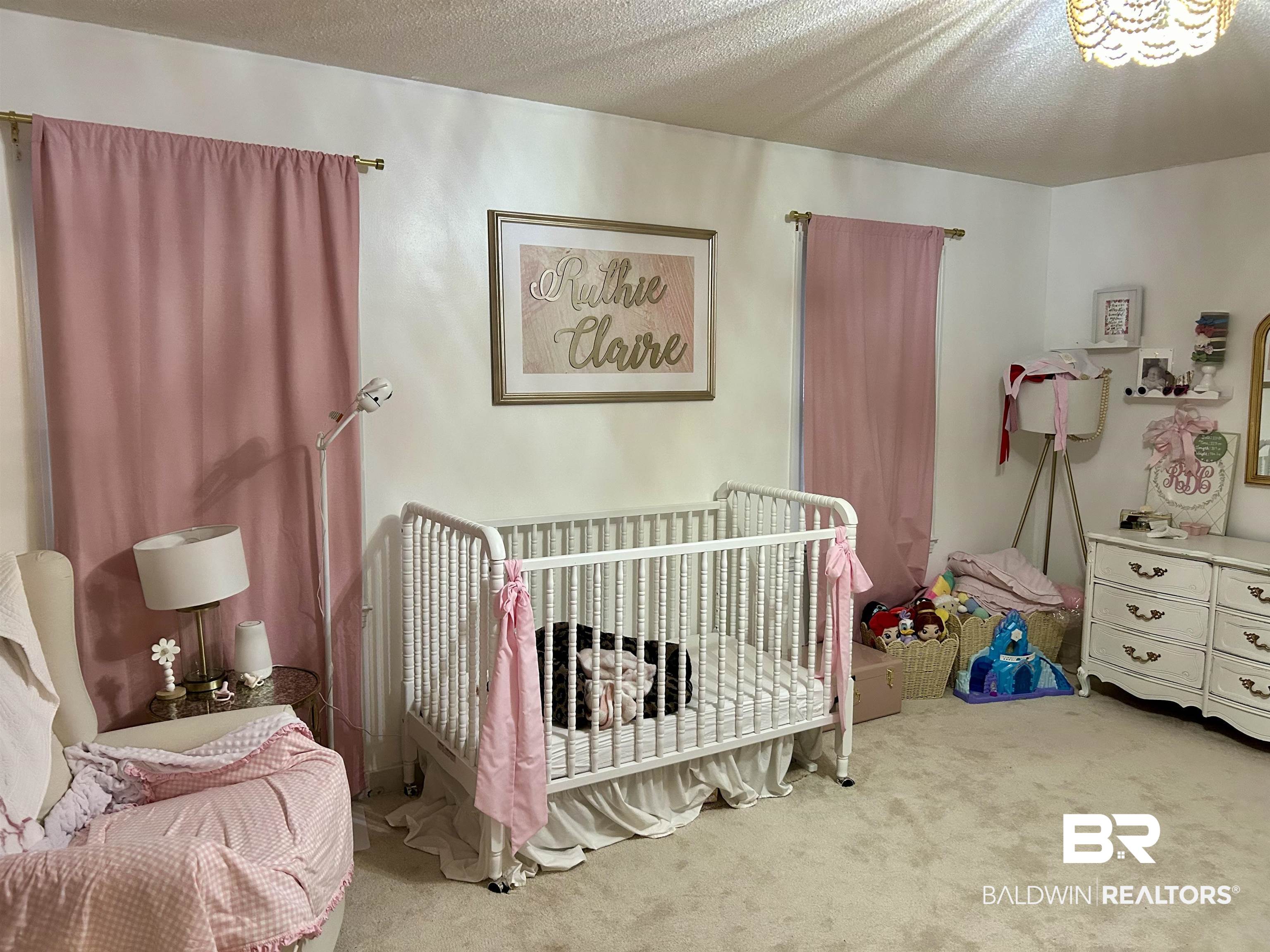 3850 Newman Road Mobile, AL 36695 - Photo 17 of 27 Bedroom with carpet and a textured ceiling