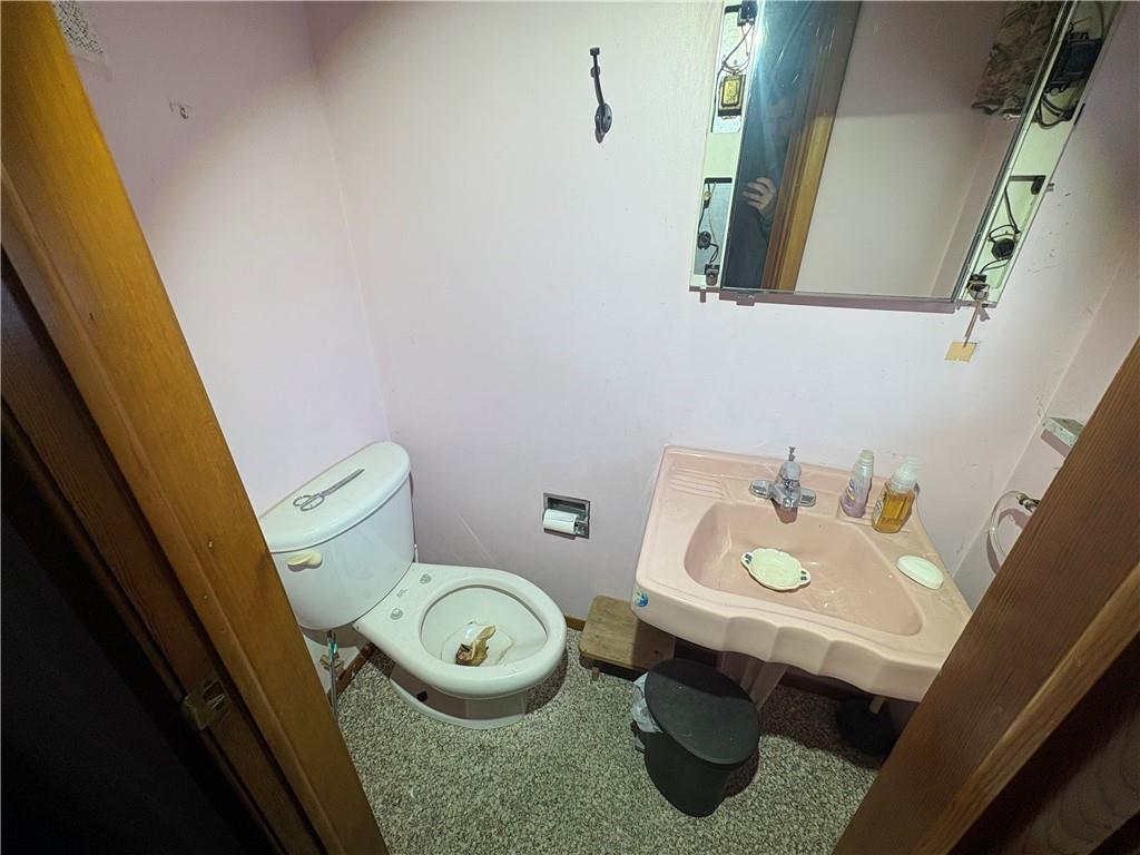 4134 South R 1022 New Brighton, PA 15066 - Photo 23 of 27 a bathroom with a sink toilet and mirror