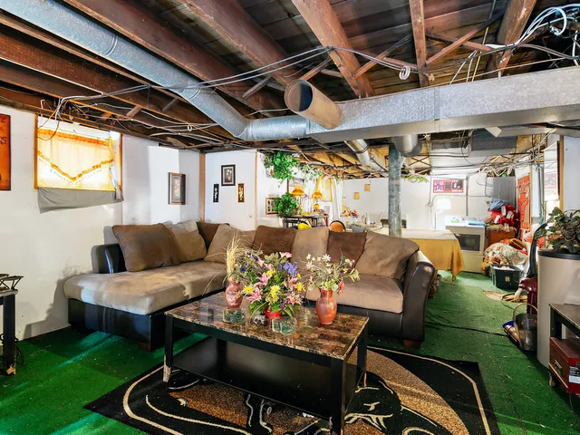 a outdoor living space with furniture