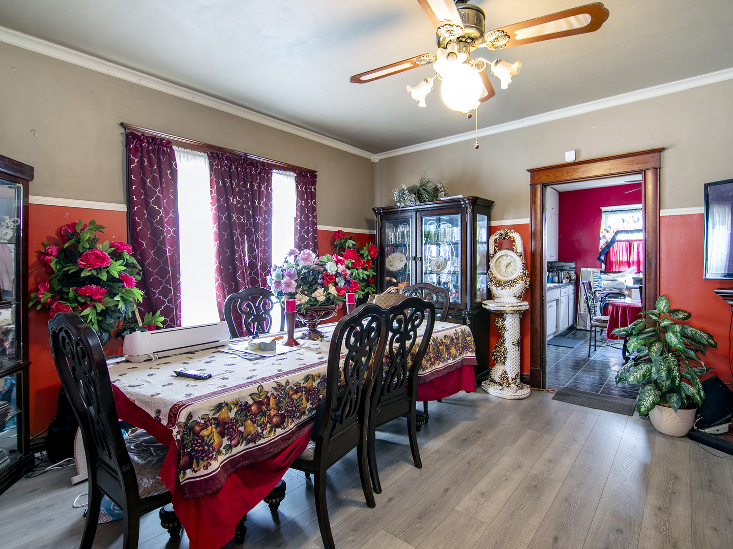 971 North Cleveland Avenue Kankakee, IL 60901 - Photo 7 of 19 a view of a dining room with furniture window and wooden floor