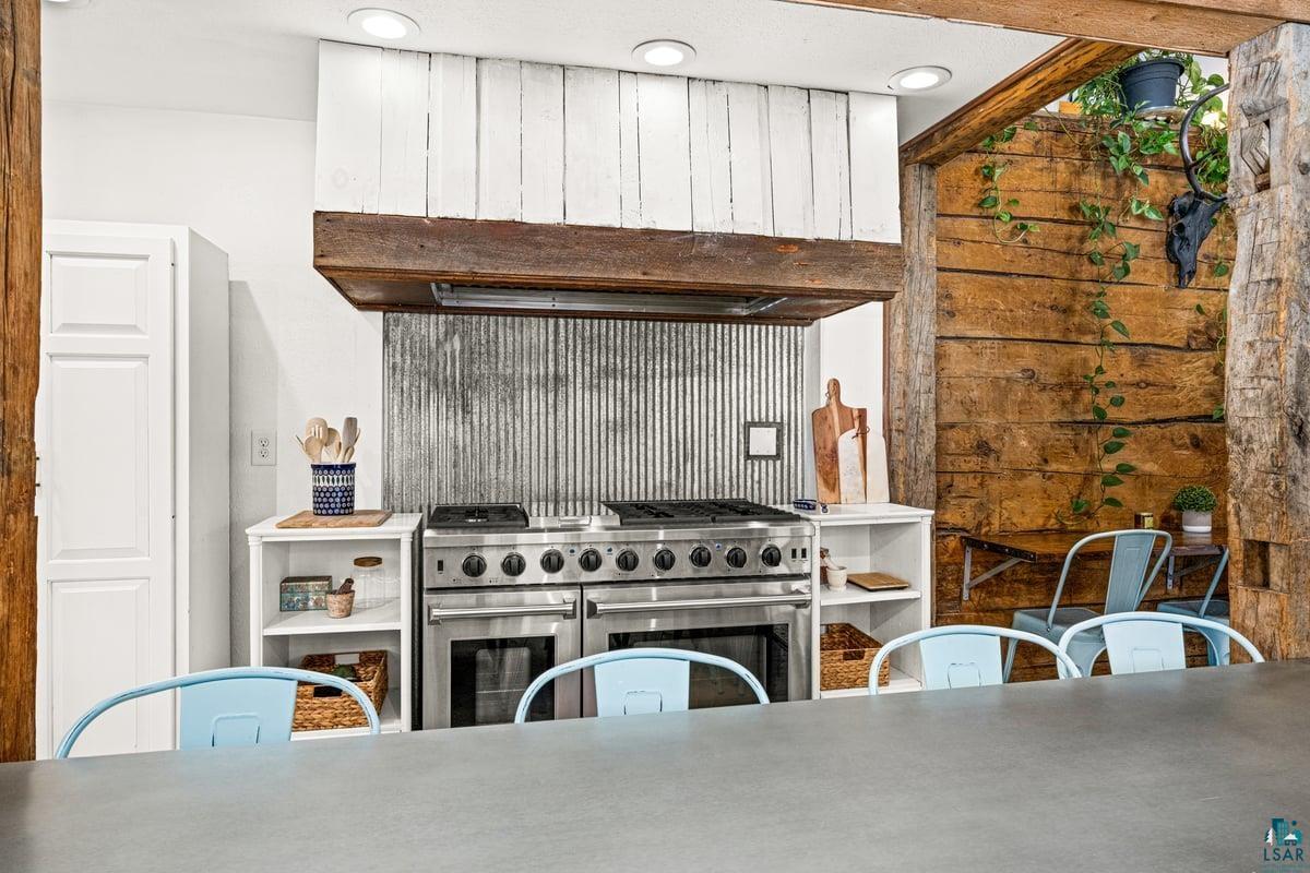 27 West Stark Road Esko, MN 55733 - Photo 12 of 47 Kitchen with premium range hood and double oven range