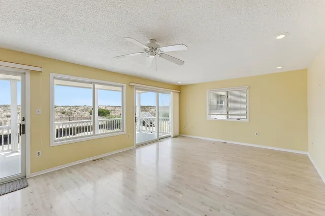 a view of an ocean beach