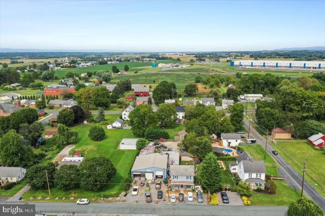 an aerial view of a city with lots of residential buildings