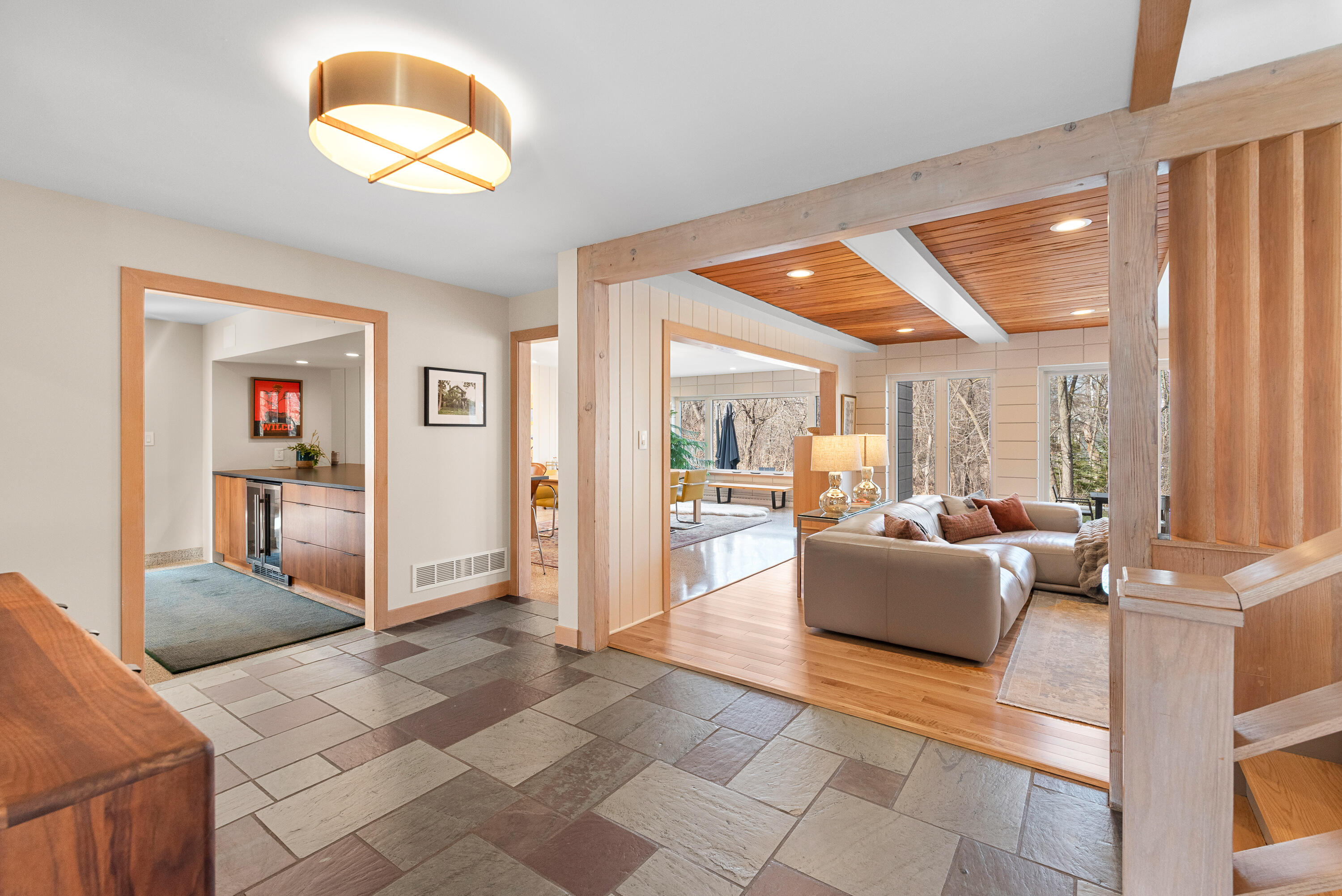 1434 East Brown Deer Road Bayside, WI 53217 - Photo 2 of 64 Slate Foyer to LR DR Kitch